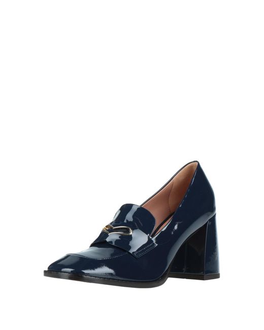 A.Bocca Blue Vernice Midnight Midnight Loafers Soft Leather