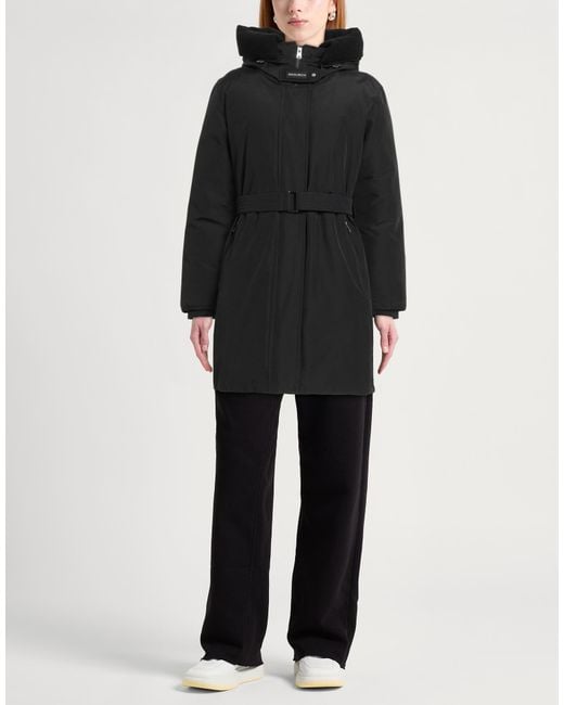 Woolrich Black Puffer Cotton, Polyamide, Wool, Polyester