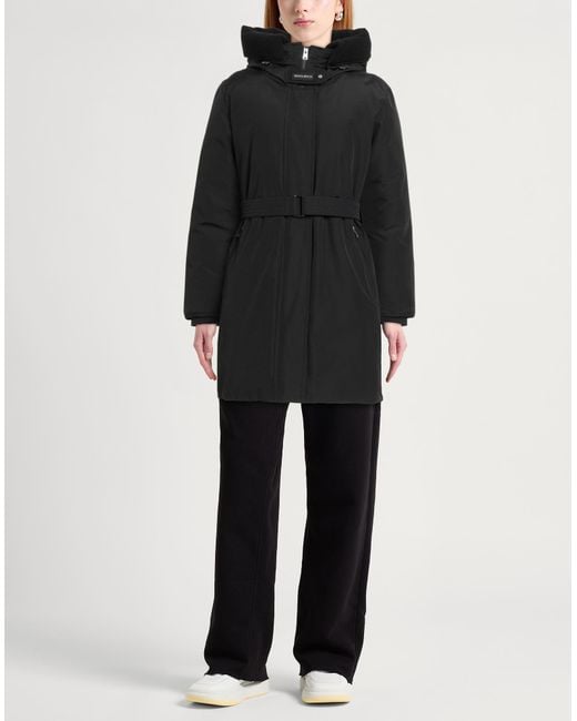 Woolrich Black Puffer Cotton, Polyamide, Wool, Polyester