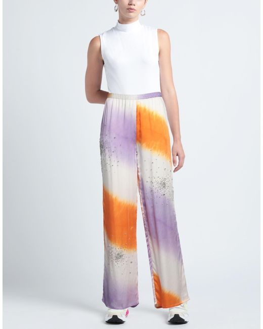DES_PHEMMES White Pants Viscose