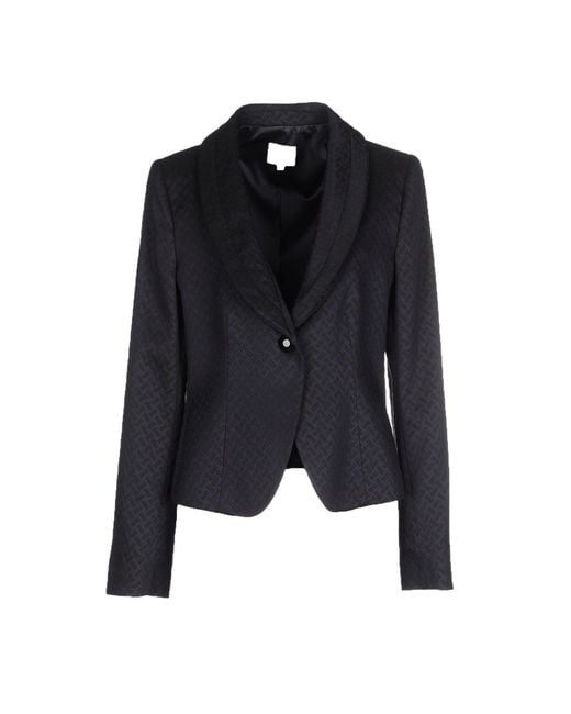 Armani Collezioni Blue Midnight Blazer Wool, Polyester