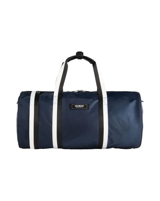 Bikkembergs Blue Duffel Bags for men