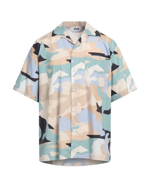 Camicia di MSGM in Blue da Uomo