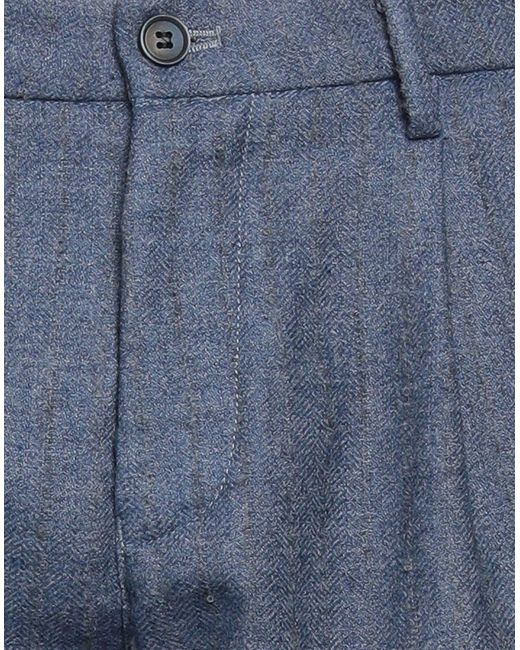 Mason's Blue Pants Wool, Polyester, Viscose, Polyamide for men