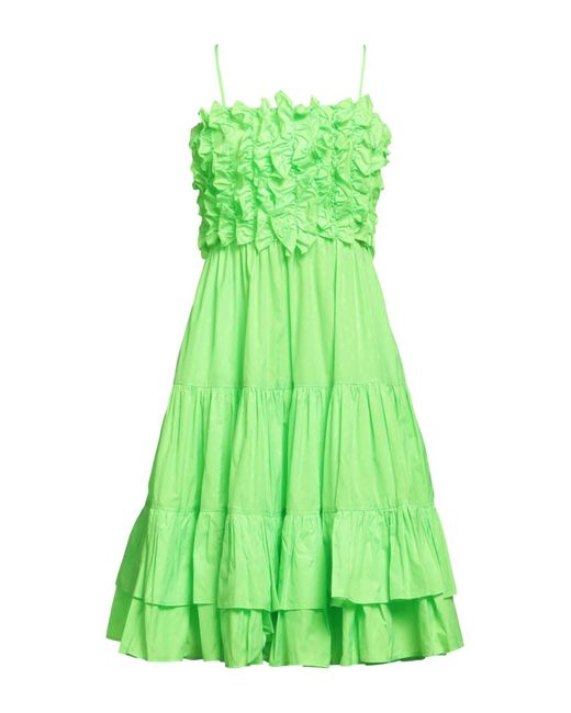 MSGM Green Midi Dress