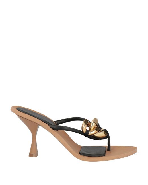 Stella McCartney Black Thong Sandals