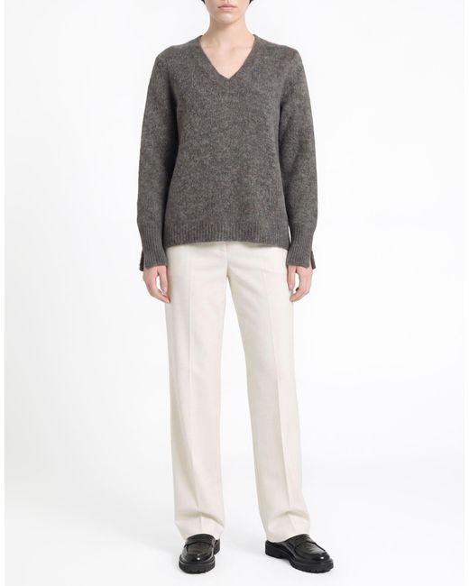 Gran Sasso Gray Slate Sweater Alpaca Wool, Viscose, Polyamide, Virgin Wool
