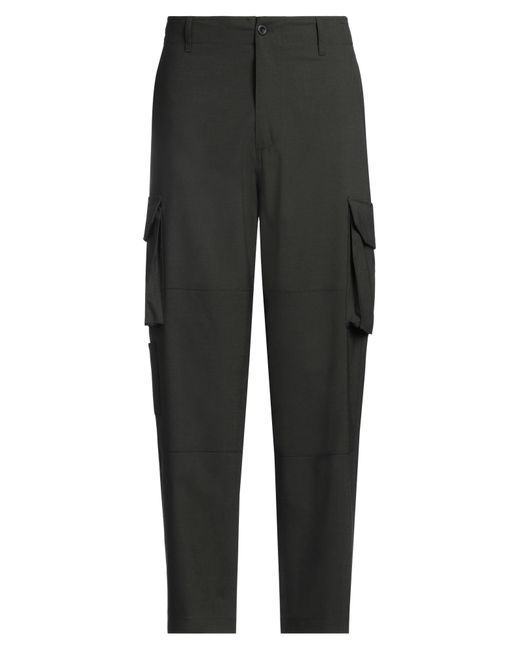 Department 5 Gray Pants Polyester, Virgin Wool, Elastane for men