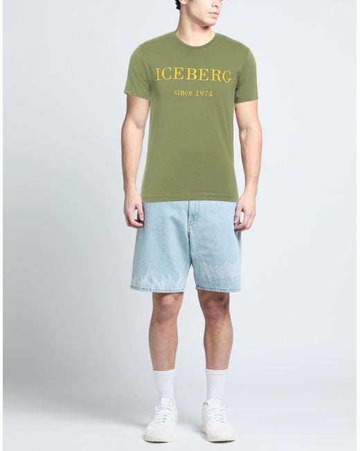 Iceberg Green T-shirt for men