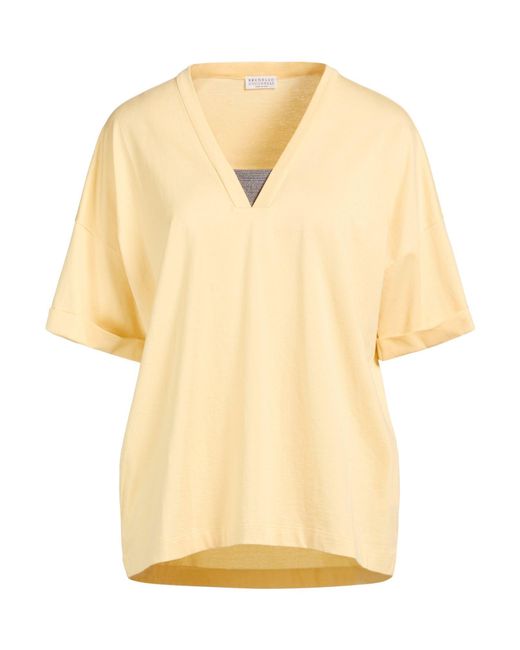 Brunello Cucinelli Natural T-Shirts
