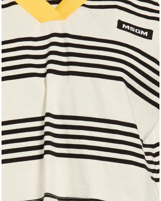 MSGM White Polo Shirts