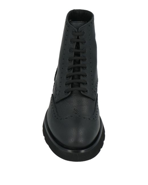 Giovanni Conti Black Ankle Boots Leather for men