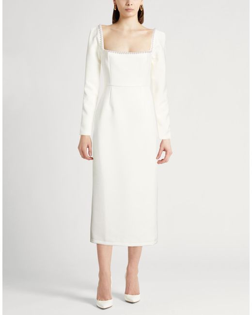 Odd Muse White Midi Dresses