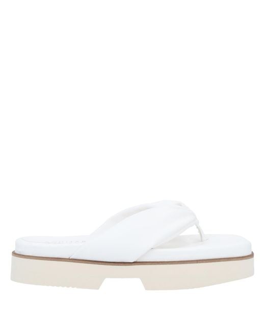 Eqüitare White Thong Sandal