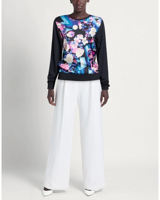 LEONARD Paris Blue Midnight Top Cotton, Modal, Silk