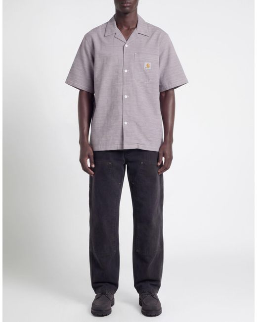 Carhartt Gray Shirt Cotton for men