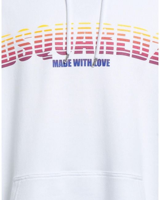 DSquared² White Sweatshirt for men