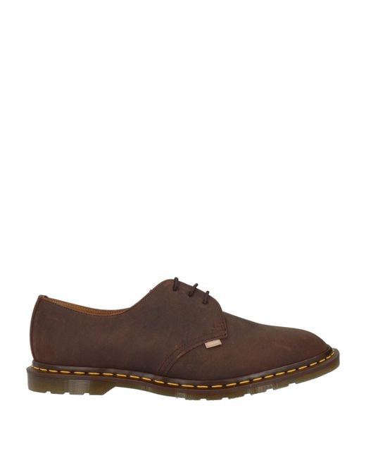 Dr. Martens Brown Chocolate Lace-Up Shoes Leather for men