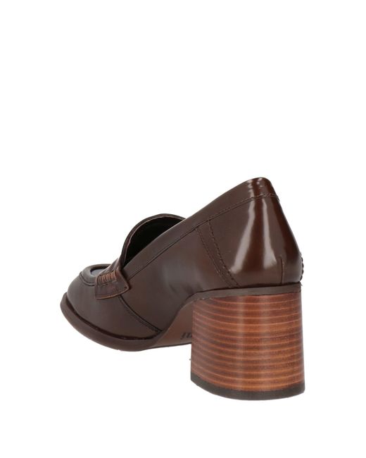 Pertini Brown Loafers Leather