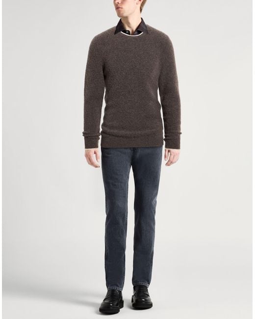 Fedeli Gray Sweaters for men