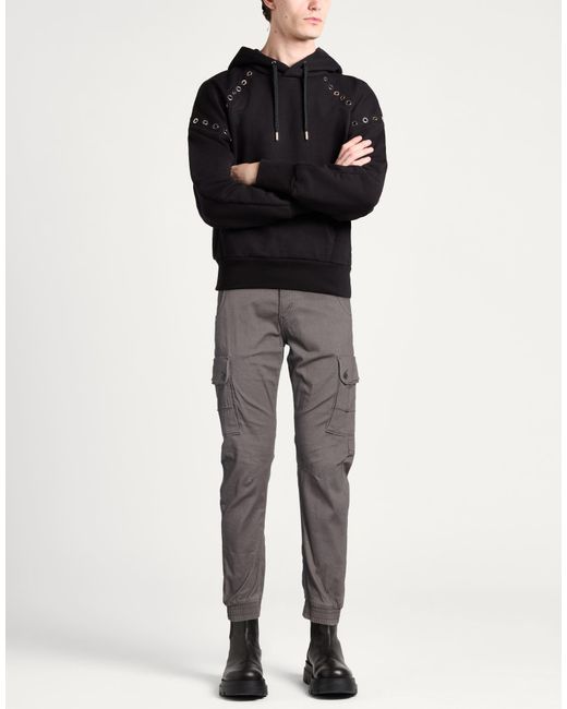 Jack & Jones Gray Pants Cotton, Elastane for men