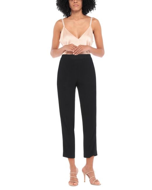 Etro Black Pants Viscose, Wool, Elastane