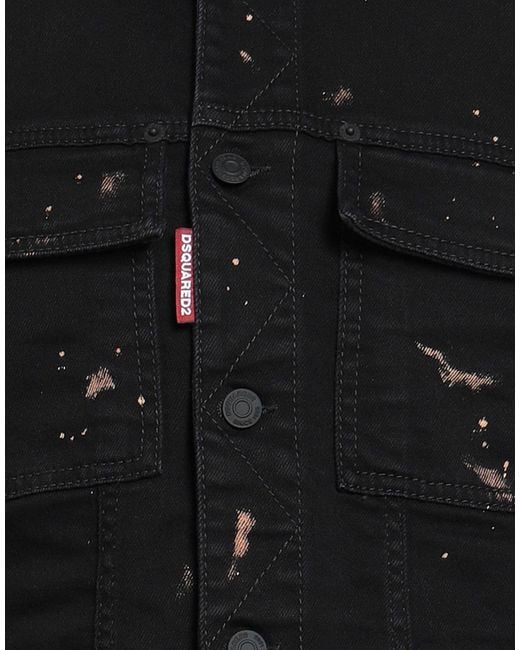 DSquared² Black Denim Outerwear for men