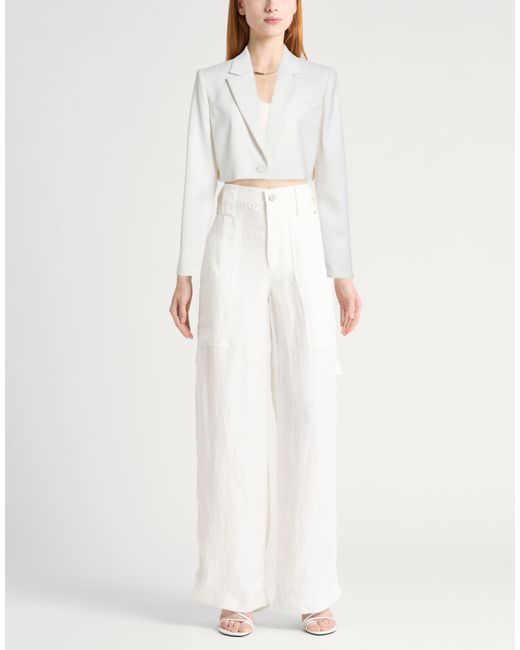 ANDAMANE White Ivory Blazer Polyester