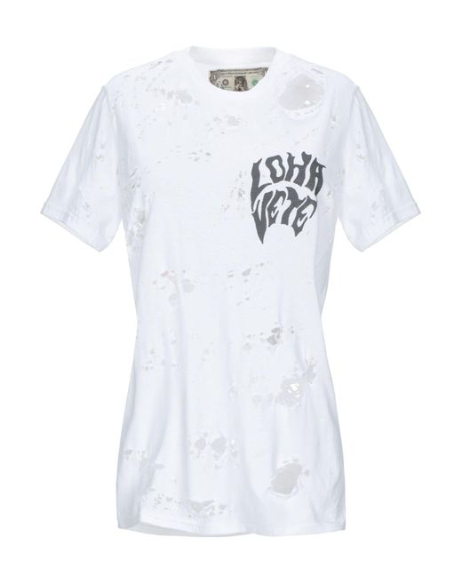 b6336bdd loha vete black t shirt for men lyst Nike Air Max Gel T shirt in White for Men Lyst