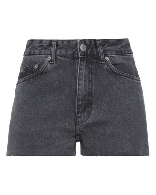 Dr. Denim Gray Steel Denim Shorts Cotton