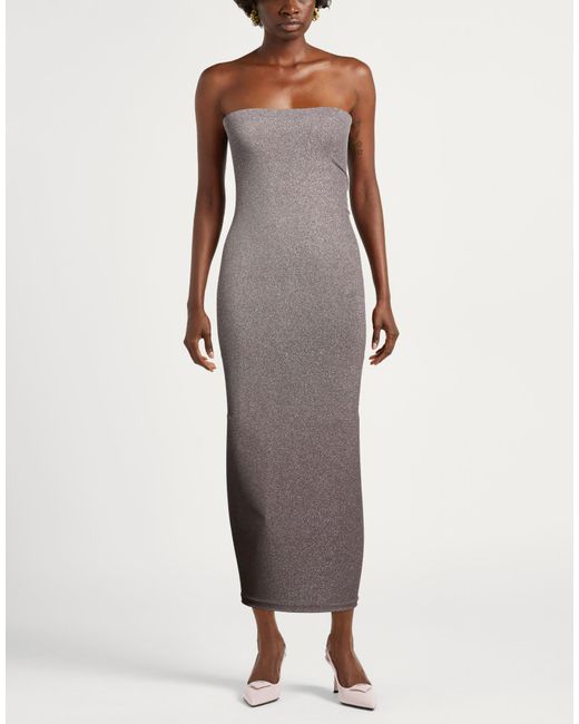 Wolford Gray Maxi Dress Polyamide, Polyester, Elastane