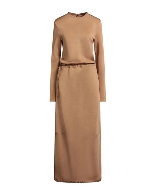 Jil Sander Natural Maxi-Kleid