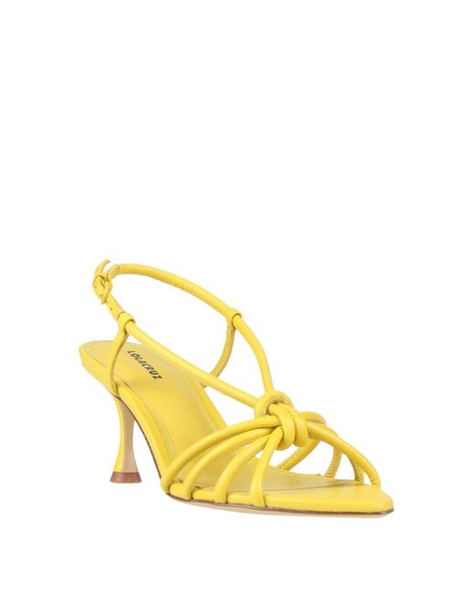Lola Cruz Yellow Sandals