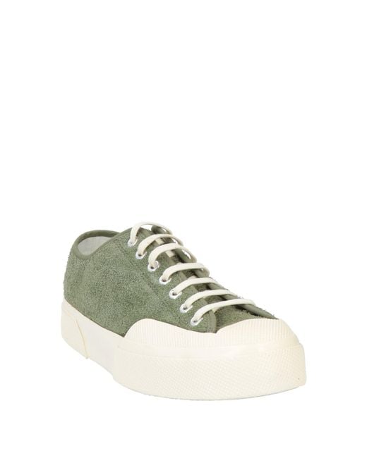 Superga Green Sneakers Leather