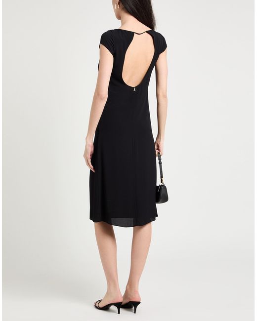 Patrizia Pepe Black Midi-Kleid