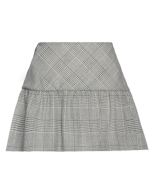 Alessandra Rich Gray Mini Skirt