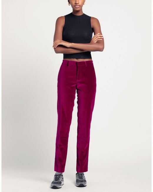 Grifoni Red Pants Cotton, Elastane