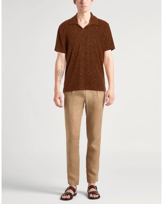 John Varvatos Brown Polo Shirt for men
