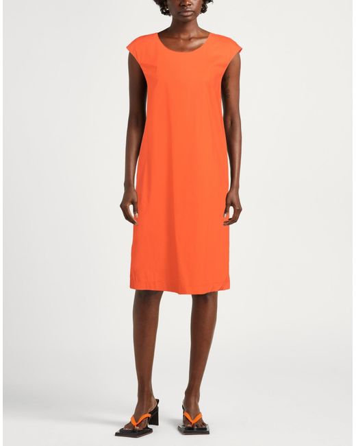 Diana Gallesi Orange Midi-Kleid