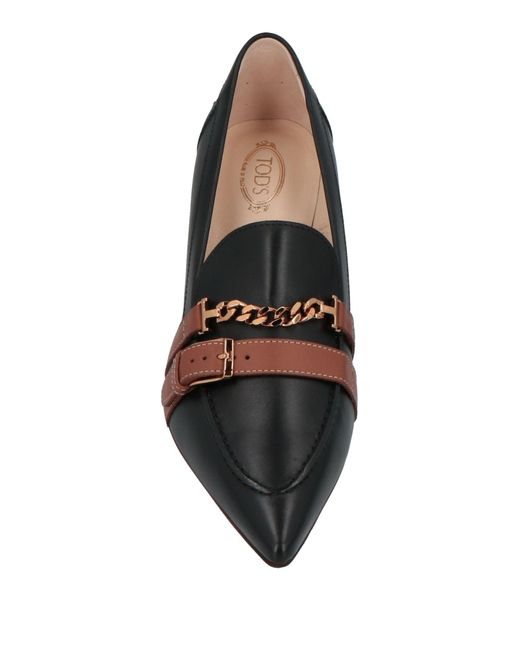 Tod's Black Loafers
