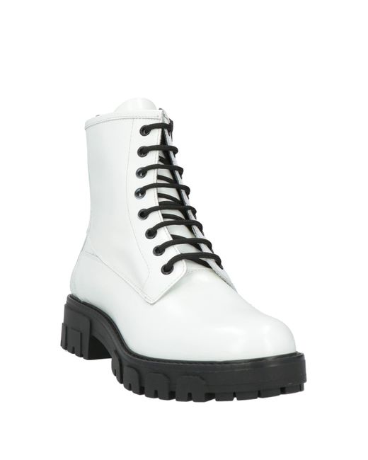 HUGO White Ankle Boots