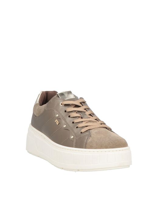 Nero Giardini Natural Khaki Sneakers Leather