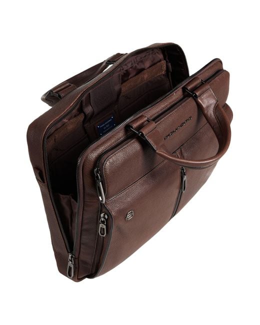 Piquadro Brown Handbag for men
