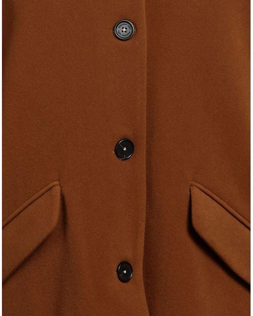 Massimo Alba Brown Coat Wool for men