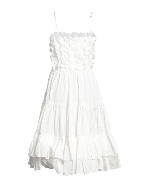 MSGM White Midi Dress