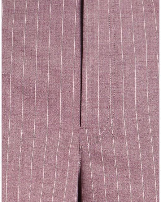 Moschino Purple Pants Polyester, Virgin Wool, Elastane