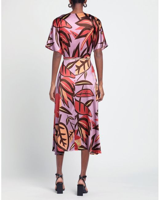 Niu Red Midi-Kleid