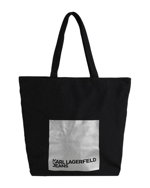 Bolso de asas largas Karl Lagerfeld de color Black