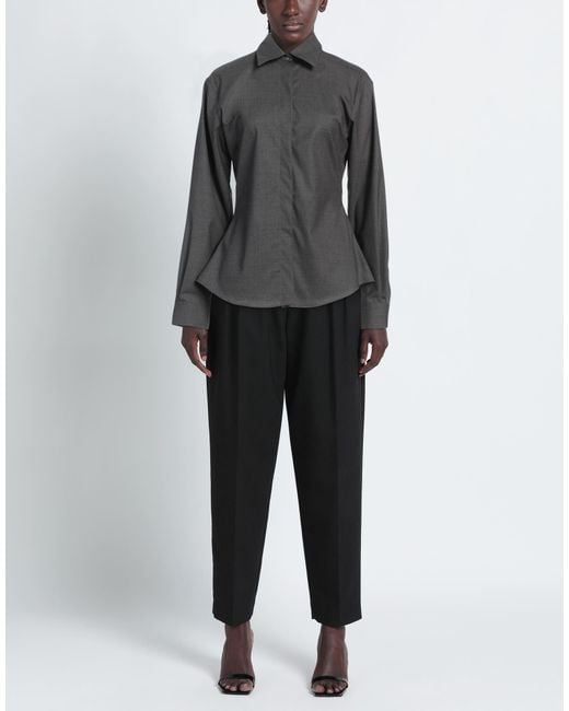 Rohe Black Shirt Virgin Wool, Elastane