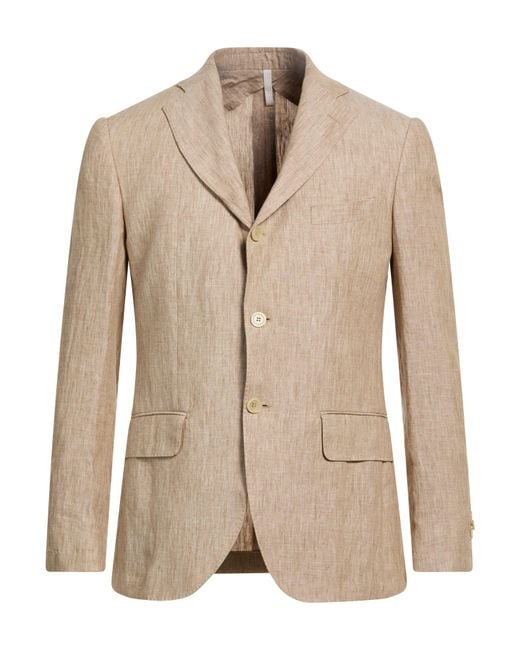 120% Lino Natural Blazer Linen for men